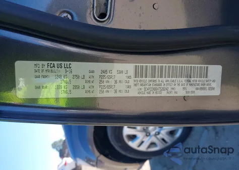 2017 Dodge Journey Se z USA, uszkodzony, nr VIN 3C4PDCAB6HT528242